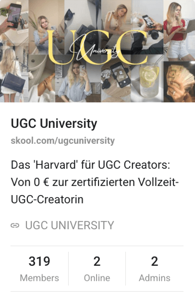 UGC University — 319+ zertifizierte Creator